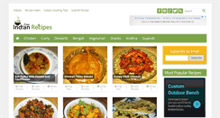 Desktop Screenshot of freeindianrecipes.com