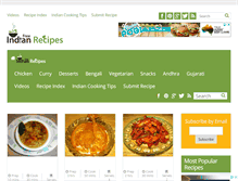 Tablet Screenshot of freeindianrecipes.com